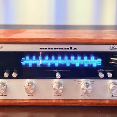 🎶✨ Marantz 2215B Vintage Stereo Receiver w/ Original Wood Case — Warm White LED, Cleaned/DeoxIT, Tested & Working image 2