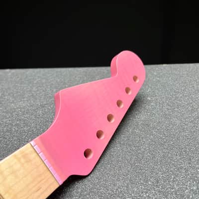 Warmoth Jazzmaster/ Flamed Maple Body & Neck “Pink Set” image 14