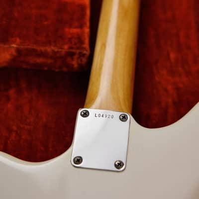 1963 Fender Jaguar Olympic White with Matching Headstock image 17