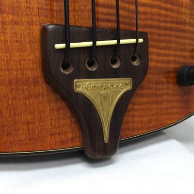 Epiphone Zenith Fretless Chambered Body Electric Bass Guitar - Antique Natural image 4