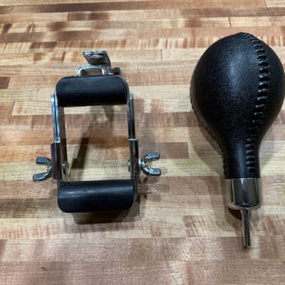 Latin Percussion LP281F Fusheki Foot Shaker Pedal Bracket with Maraca 2010s - Black/Chrome image 3