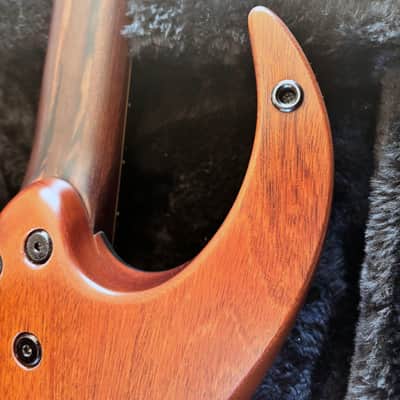 Daemoness Cimmerian “Danse Macabre” Custom 6-String Bog Oak / Mahogany w/ Bare Knuckle Warpig & Hard Case image 10