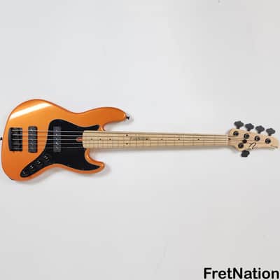 Nordstrand Audio Nordy vJ5 5-String Bass Tangerine Metallic Big Singles 2B PreOwned 11.60lbs # 293 image 2