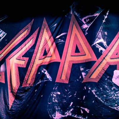 Def Leppard 2016 Tour Stage Backdrop. 35' x 60'. Authenticated! image 2