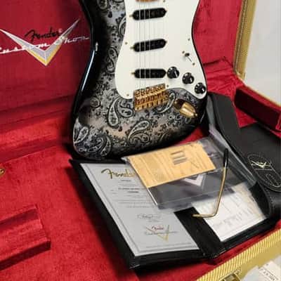 Fender Custom Shop 1957 Stratocaster, Time Machine Series, Heavy Relic, Gold Hardware, Black Paisley, w/HSC image 4