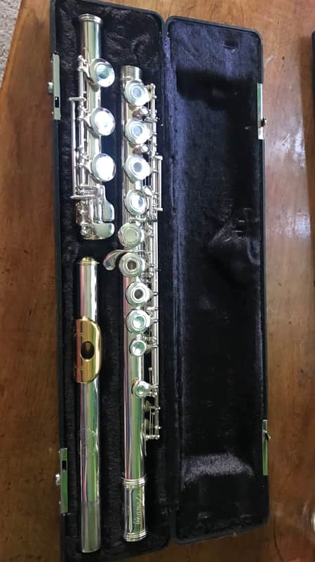 Armstrong Flute 80B 2004 Sterling silver/24K gold plated lip plate image 1