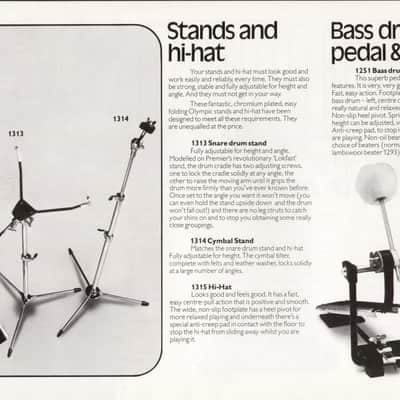 Olympic '1251' Vintage Bass Drum Pedal - 1971 image 8