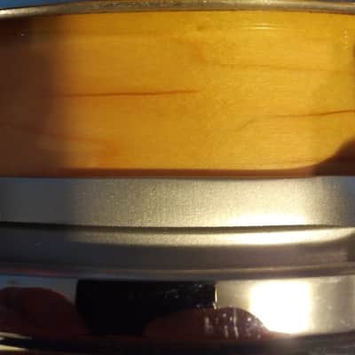 Pearl  Piccolo Snare 14" free floating 1990 maple image 2