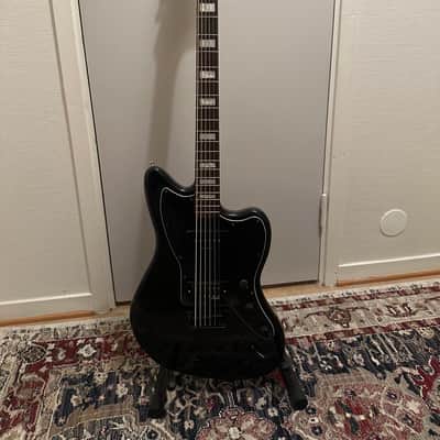 Squier Vintage Modified Baritone Jazzmaster with Rosewood Fretboard 2016 - 2017 - Transparent Black image 1
