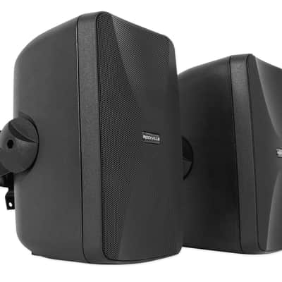 (4) Rockville WET-7020B Black 5.25" Indoor/Outdoor Home Audio Wall Speakers image 4