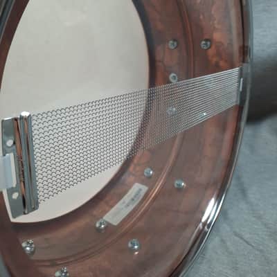 Ludwig LC663 Copper Phonic 6.5x14" 10-Lug Snare Drum - Raw Copper image 9