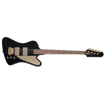 Epiphone Rex Brown Signature Thunderbird 4-String Bass w/ Hardshell Case - Ebony image 3