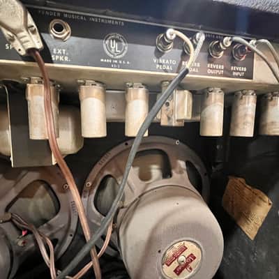 Fender Twin Reverb "Drip Edge" 2-Channel 100-Watt 2x12" Guitar Combo 1968 - 1969 - Silverface image 9