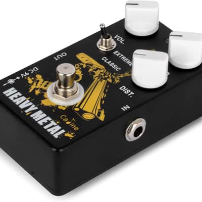 Caline CP-77 Bounty Hunter Heavy Metal Distortion 2024- Black / Yellow image 2