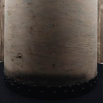 1931 Leedy 16"x16" Maple Floor Tom Shell w/ Hoop + Tacked Calf Heads image 2