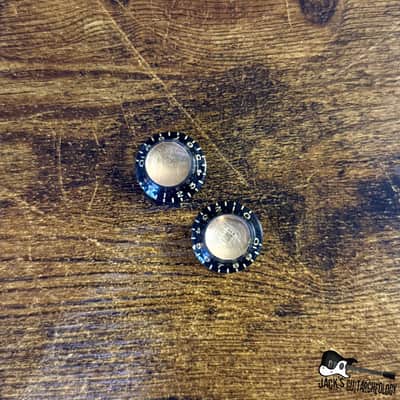 Gibson Custom Shop Reflector Knobs- 2 Tone *Relic'd* (2020s - Black/Gold) image 1
