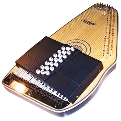Oscar Schmidt OS120CNE Adirondack Solid Spruce 21 Chord Acoustic-Electric AutoHarp w/Passive Pickup image 5