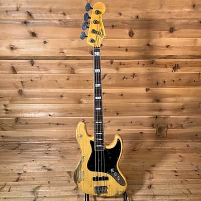 Fender Custom Shop Limited Edition Heavy Relic Custom Jazz Electric Bass USED - Aged Natural image 2