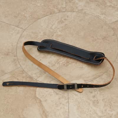 Vintage Leather Strap Circa 1960's - Black image 1