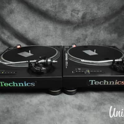 Technics SL-1200 MK5 Black pair Direct Drive DJ Turntable in very good Condition image 9