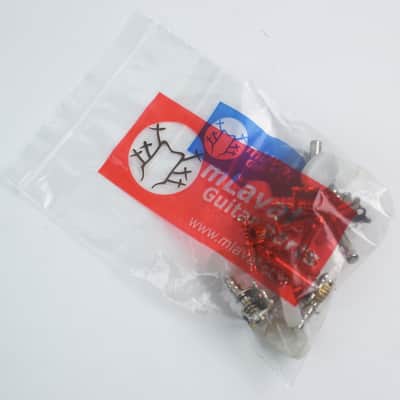 3L/3R Classic Acoustic Guitar Tuning Keys Tuners Head Pegs ,Nickel /Pearloid image 8