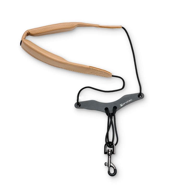 Protec SAXOPHONE NECK STRAP, LEATHERETTE, LESS-STRESS, 24" image 1