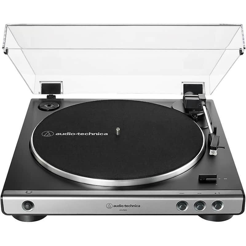 Audio-Technica AT-LP60X Fully Automatic Belt-Drive Stereo Record Player - Regular Gunmetal