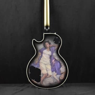 Epiphone Adam Jones Les Paul Custom Art Collection: Korin Faught’s “Sensation” Antique Silverburst image 6