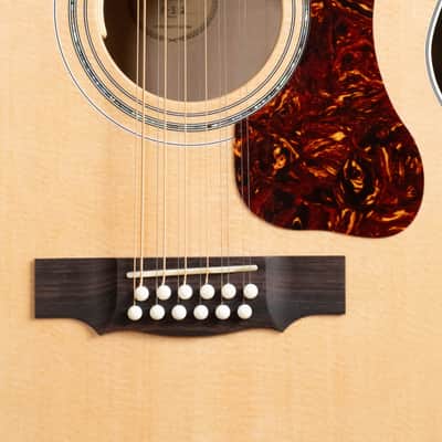 Guild F-512E Sitka/Flamed Maple 12 String Maple Blonde Jumbo Guitar w/LR Baggs Electronics #0556 image 7