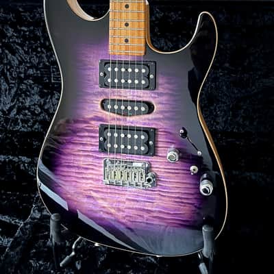 SUMMER SALE!! Tom Anderson Drop Top Natural Purple to T Purple to Black Burst with Binding 2023 image 8