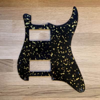 S-style Guitar Pickguard HH - Yellow/Brown flake Solid Italian Tortoise [#N1A010P] image 1