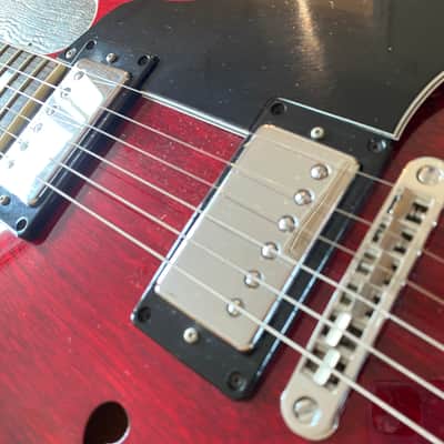 Greco Vintage SA-550 Semi-Acoustic Late 1970's Persimmon Red w/ Hardcase image 14