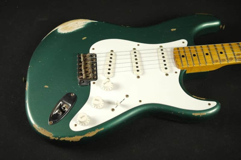 Fender Custom Shop 60th Anniversary 1954 Heavy Relic Stratocaster - Maple Fingerboard - Sherwood Green image 1