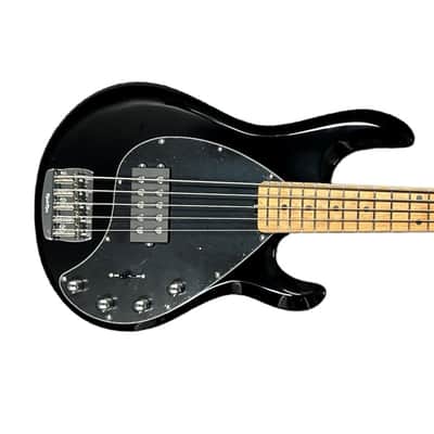 Music Man USA Classic Stingray 5 BK - Black MN - Flame maple neck