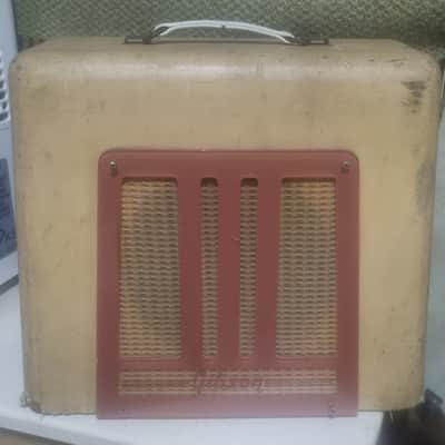 Gibson BR-9 10-Watt 1x8" Guitar Combo 1948 - 1950 - Ivory Leatherette with Trapezoid Grille image 1