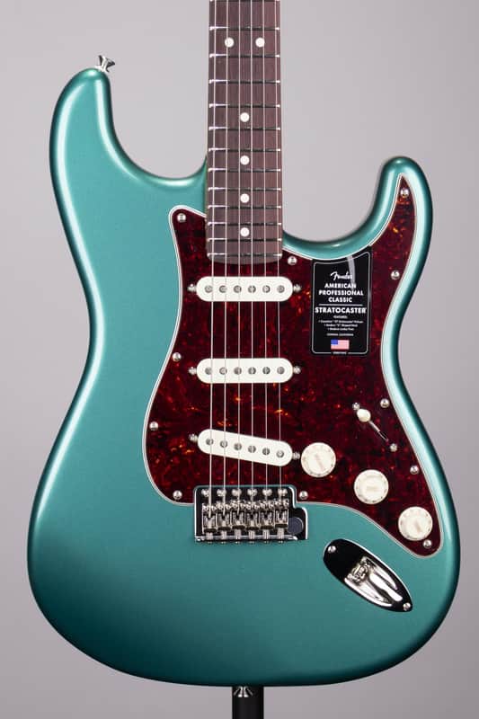 Fender American Professional Classic Stratocaster - Faded Sherwood Green Metallic with Rosewood Fingerboard, Includes Deluxe Gig Bag image 1