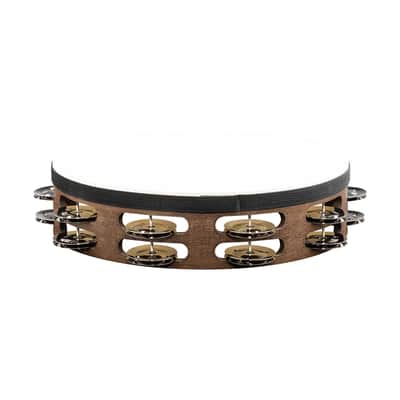 Meinl Percussion TAH2WB Traditional Wood Series Headed 10 Inch Tambourine image 3