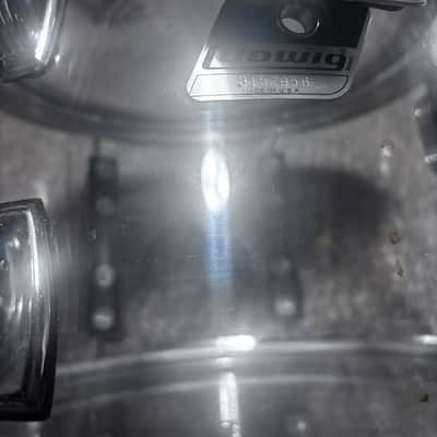 Ludwig Vistalite 12” Rack Tom Clear 2000’s - Clear image 2