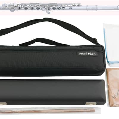 Pearl Quantz Offset Flute G/Open Hole/B-Foot/Split-E +Cleaning Kit/Rod/Case | +2-Day |  WorldShip | Authorized Dealer image 1