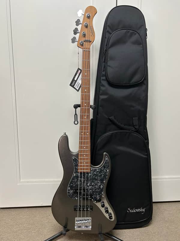Sadowsky MetroExpress Hybrid P/J 4 String Bass w/Morado Fingerboard 2024 - Silver Metallic image 1