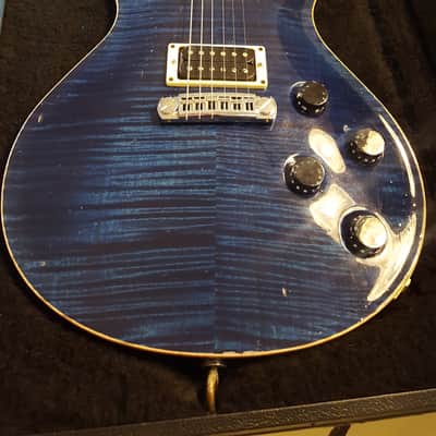 PRS SC 250 Flame Top 2002 Blue - Flyleaf Touring Guitar image 2