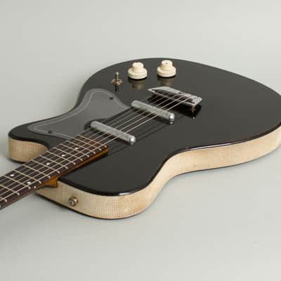Danelectro U-2 Frankenstein Solid Body Electric Guitar (1959/1964), black gig bag case. image 7