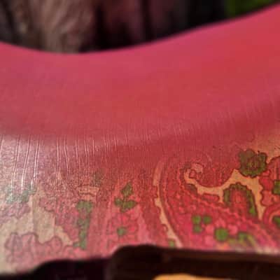 Pink Paisley Strat ST  Body, Aged, Relic , Nitro , Ash image 11