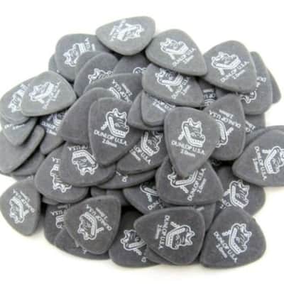Dunlop Guitar Picks  Gator Grip  72 Pack  2.0mm  Black  417R2.0