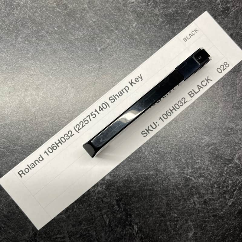 ORIGINAL Roland Replacement SHARP/BLACK Key (106H032) for Juno-6/60/106, Jupiter-6/8, HS-60, SH-101, VK-09, JX-3P, HS-10/Juno-1, System 100m 184, etc image 1