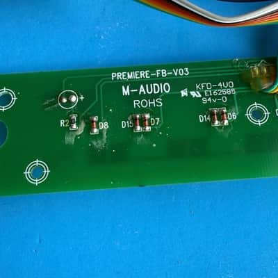 M-AUDIO Axiom 49 MIDI Keyboard Part: Function Buttons PCB Contact Board image 6