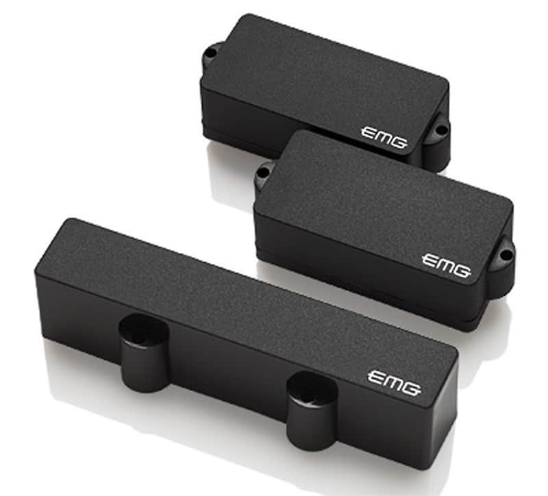 EMG P5J Active Bass Pickup set - black image 1