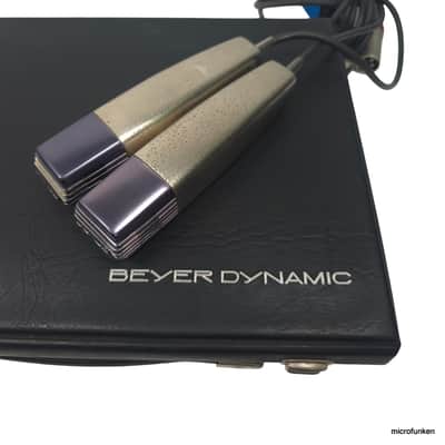 Beyer M81 60's Vintage Dynamic Stereo Set. Case. Clips. XLR. Beyerdynamic M818 image 3