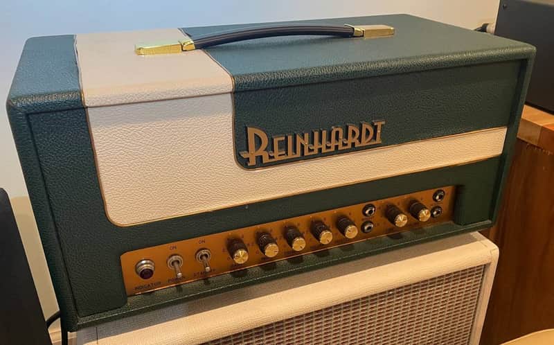 Reinhardt Amplification “The 18” 18-Watt Head 2007 - Green-and-white Tolex with bronze/gold-tone appointments image 1