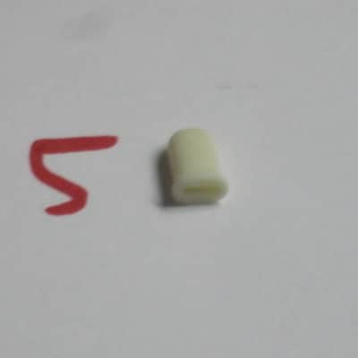 FIVE USED Slider CAPS for GE7 Equalizer or GE7B Bass Equalizer [all caps have visible cracks: 3 caps have hair-line cracks / one cap slightly wider crack(s) / one cap has bigger gap-crack(s)] AS IS & 1 new grommet image 24